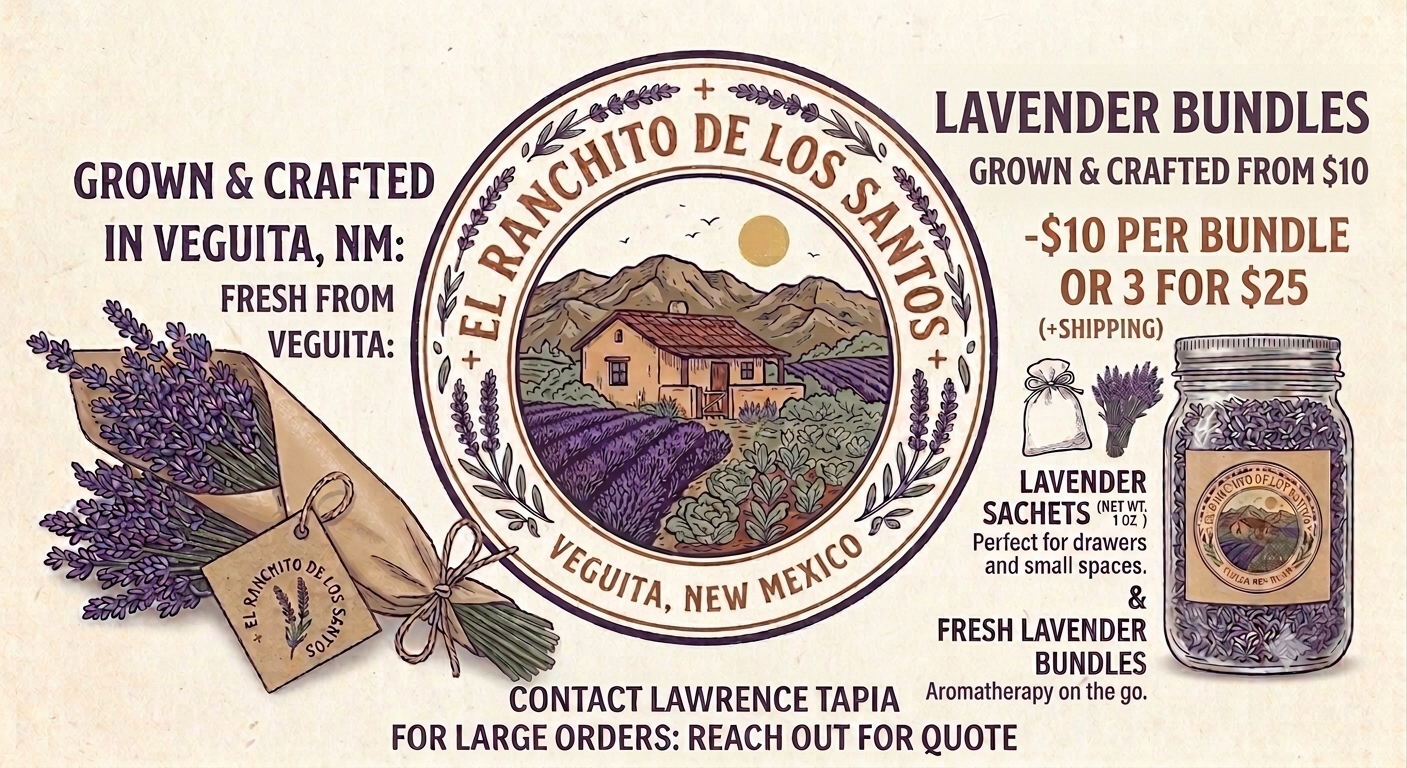 El Ranchito de los Santos Fresh Lavender Bundles Flyer